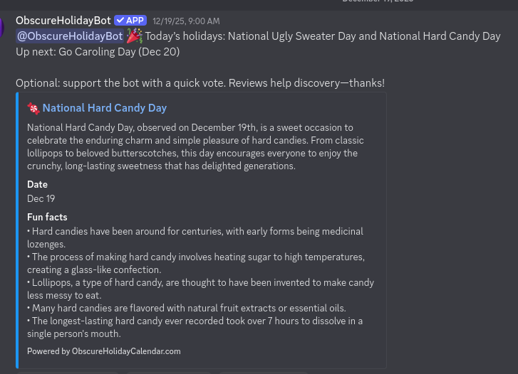 Discord bot overview preview